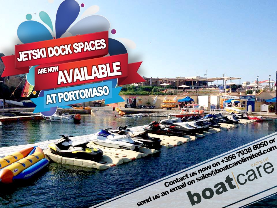 Pontoons Malta available | We have now opened bookings for our Jetski Pontoons for the upcoming season (April - September)